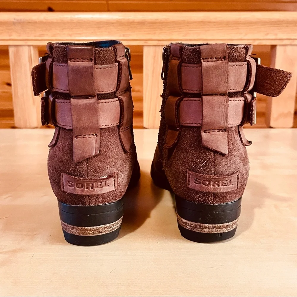 Sorel Women's Lolla Ankle Bootie in Buffalo with Buckles NL3080-282 Size 7.5 - Picture 6 of 8